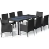 Image de vidaXL - 9-delige - Tuinset - poly - rattan - zwart