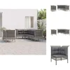 Image de vidaXL - 7-delige - Loungeset - met - kussens - poly - rattan - grijs
