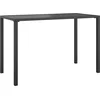 Image de vidaXL - Tuintafel - 110x54x70 - cm - staal - antracietkleurig