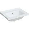 Image de vidaXL - Wastafel - rechthoekig - 61x48x19,5 - cm - keramiek - wit