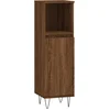 Image de vidaXL - Badkamerkast - 30x30x100 - cm - bewerkt - hout - bruin - eikenkleur