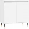 Image de vidaXL - Badkamerkast - 58x33x60 - cm - bewerkt - hout - wit
