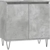 Image de vidaXL - Badkamerkast - 58x33x60 - cm - bewerkt - hout - betongrijs
