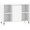 Image de vidaXL - Badkamerkast - 80x33x60 - cm - bewerkt - hout - wit