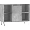 Image de vidaXL - Badkamerkast - 80x33x60 - cm - bewerkt - hout - betongrijs