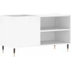 Image de vidaXL - Platenkast - 85x38x48 - cm - bewerkt - hout - wit