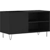 Image de vidaXL - Platenkast - 85x38x48 - cm - bewerkt - hout - zwart