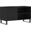 Image de vidaXL - Platenkast - 85x38x48 - cm - bewerkt - hout - zwart