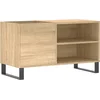 Image de vidaXL - Platenkast - 85x38x48 - cm - bewerkt - hout - sonoma - eikenkleurig