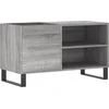 Image de vidaXL - Platenkast - 85x38x48 - cm - bewerkt - hout - grijs - sonoma - eikenkleurig