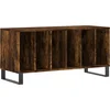 Image de vidaXL - Platenkast - 100x38x48 - cm - bewerkt - hout - gerookt - eikenkleurig