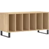 Image de vidaXL - Platenkast - 100x38x48 - cm - bewerkt - hout - sonoma - eikenkleurig