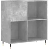 Image de vidaXL - Platenkast - 84,5x38x89 - cm - bewerkt - hout - betongrijs
