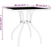 Image de vidaXL - 5-delige - Tuinset - staal - antracietkleurig
