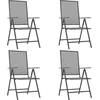 Image de vidaXL - 5-delige - Tuinset - staal - antracietkleurig