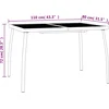 Image de vidaXL - 5-delige - Tuinset - staal - antracietkleurig
