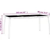 Image de vidaXL - 5-delige - Tuinset - staal - antracietkleurig