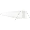 Image de vidaXL - Tuinkas - met - stalen - frame - 48 - m² - 24x2x2 - m - wit