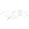 Image de vidaXL - Tuinkas - met - stalen - frame - 40 - m² - 10x4x2 - m - wit