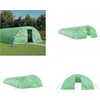 Image de vidaXL - Tuinkas - met - stalen - frame - 90 - m² - 18x5x2,3 - m - groen
