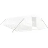 Image de vidaXL - Tuinkas - met - stalen - frame - 60 - m² - 12x5x2,3 - m - wit