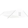 Image de vidaXL - Tuinkas - met - stalen - frame - 96 - m² - 16x6x2,85 - m - wit