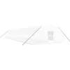 Image de vidaXL - Tuinkas - met - stalen - frame - 132 - m² - 22x6x2,85 - m - wit