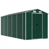 Image de vidaXL - Tuinschuur - 191x470x198 - cm - gegalvaniseerd - staal - groen