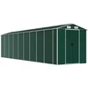 Image de vidaXL - Tuinschuur - 191x810x198 - cm - gegalvaniseerd - staal - groen