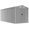 Image de vidaXL - Tuinhuis - Lichtgrijs - 191x470x198 - cm - Gegalvaniseerd - Staal