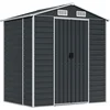 Image de vidaXL - Tuinschuur - 191x130x198 - cm - gegalvaniseerd - staal - antracietkleurig