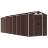 Image de vidaXL - Tuinhuis - Bruin - 191x640x198 - cm - Gegalvaniseerd - Staal