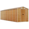 Image de vidaXL - Tuinschuur - 191x640x198 - cm - gegalvaniseerd - staal - lichtbruin
