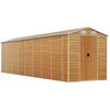 Image de vidaXL - Tuinschuur - 191x725x198 - cm - gegalvaniseerd - staal - lichtbruin