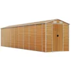 Image de vidaXL - Tuinschuur - 191x810x198 - cm - gegalvaniseerd - staal - lichtbruin