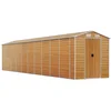 Image de vidaXL - Tuinschuur - 191x895x198 - cm - gegalvaniseerd - staal - lichtbruin