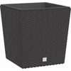 Image de vidaXL - Plantenbak - met - uitneembare - bak - rattan-look - 21/32 - L - PP - bruin