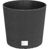 Image de vidaXL - Plantenbak - uitneembare - bak - rattan-look - 15/15,3 - L - PP - antraciet