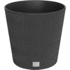 Image de vidaXL - Plantenbak - uitneembare - bak - rattan-look - 35/37,5 - L - PP - antraciet