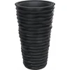 Image de vidaXL - Plantenbak - met - uitneembare - bak - geribbeld - 8/22 - L - PP - antraciet