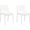 Image de vidaXL - Tuinstoelen - 2 - st - 50x46x80 - cm - polypropeen - wit