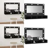 Image de vidaXL - Spiegelkast - met - LED-verlichting - 90x31,5x62 - cm - zwart