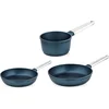 Image de Westinghouse Performance 3-delige Pannenset   Koekenpan 24 cm + Koekenpan 28 cm + Steelpan 18 cm   Inductie   Blauw