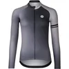 Image de AGU Gradient - Fietsshirt Lange Mouwen - Wielrenshirt - Dames - Zwart - 100% Polyester Snowdrop Brushed - Volledige YKK Rits - 3 Achterzakken - XXL