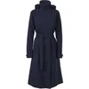Image de AGU Trench Coat Long Urban Outdoor - Dames regenjas - Blauw - Maat M