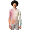 Image de AGU Gradient - Fietsshirt Lange Mouwen - Wielrenshirt - Heren - Groen - Ademend Polyester - Volledige Rits - 3 Achterzakken - L