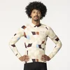 Image de AGU Square - Fietsshirt Lange Mouwen - Wielrenshirt - Heren - Ademend Polyester - Geel - 3 Achterzakken - YKK-rits - S