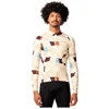 Image de AGU Square - Fietsshirt Lange Mouwen - Wielrenshirt - Heren - Geel - L - Sneldrogend Polyester - YKK-rits met Kinbescherming - 4 Achterzakken