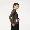 Image de Solid Fietsshirt Lange Mouwen Performance Ground Coffee Dames