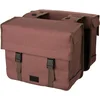 Image de Fastrider Celo - Dubbele Fietstas - 34L - Bruin - Waterafstotend Washed Canvas - Snelsluiting - MIK Systeem - Reflectie